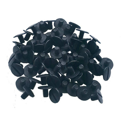 1/4" Long Aluminum Binder Screw, Black Anodized, 8/32 Thread; Pack of 100