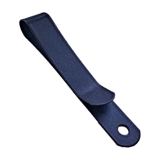 Metal Belt Clip (495), Black Powder Coated, Tempered Clip