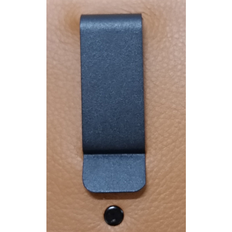 Metal Belt Clip (607), Black Powder Coated, Tempered