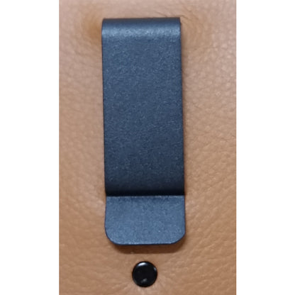 Metal Belt Clip (607), Black Powder Coated, Tempered