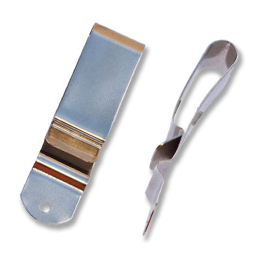Metal Belt Holster Clip, Nickel Plated, Tempered